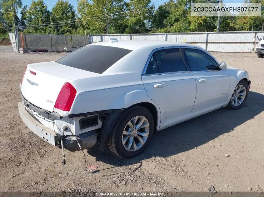 2C3CCAAGXFH807477 2015 Chrysler 300 Limited