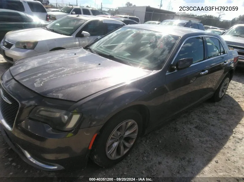 2C3CCAAG3FH792059 2015 Chrysler 300 Limited