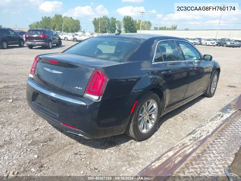 2015 Chrysler 300 Touring VIN: 2C3CCAAG8FH760174 Lot: 40357255