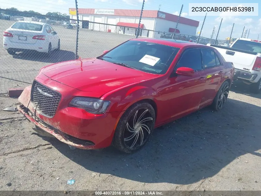 2015 Chrysler 300 300S VIN: 2C3CCABG0FH853981 Lot: 40372016