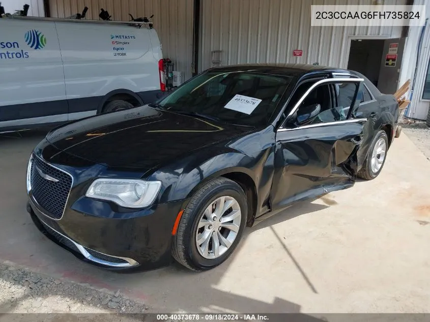 2015 Chrysler 300 Limited VIN: 2C3CCAAG6FH735824 Lot: 40373678