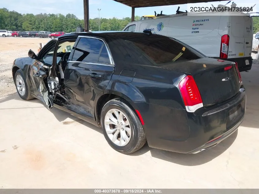 2015 Chrysler 300 Limited VIN: 2C3CCAAG6FH735824 Lot: 40373678