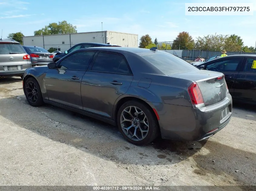 2015 Chrysler 300 300S VIN: 2C3CCABG3FH797275 Lot: 40391712