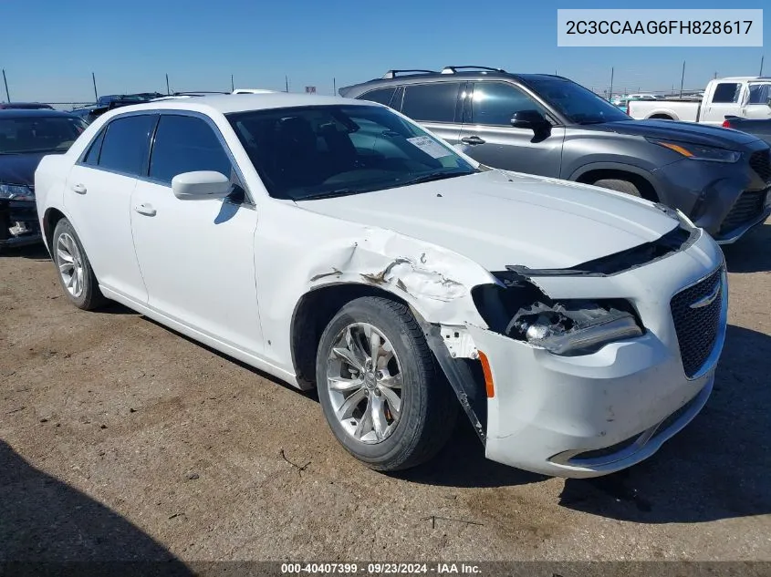 2015 Chrysler 300 Limited VIN: 2C3CCAAG6FH828617 Lot: 40407399