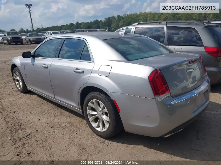 2015 Chrysler 300 Limited VIN: 2C3CCAAG2FH785913 Lot: 40412728