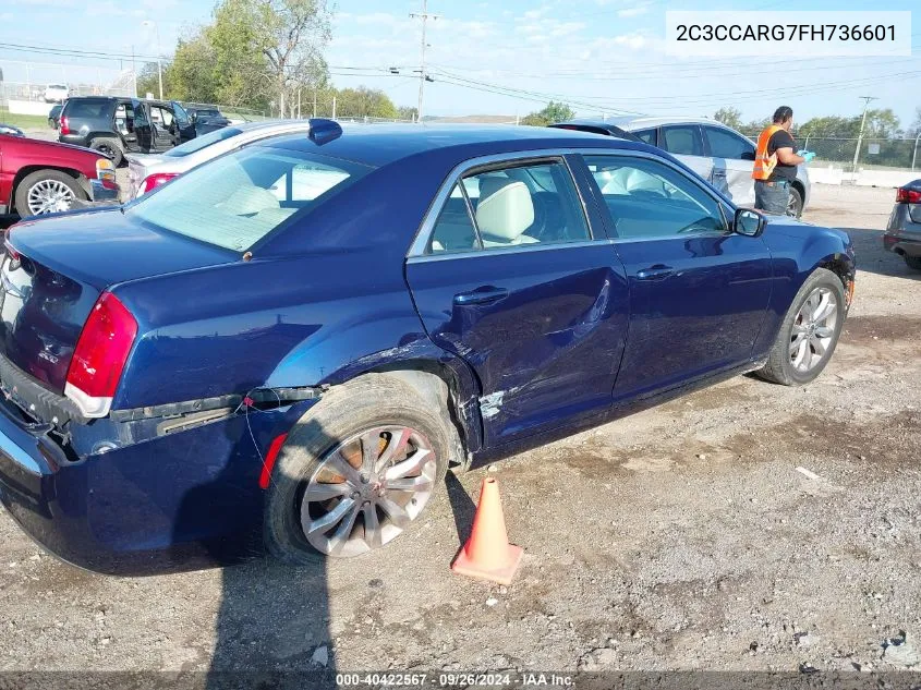 2015 Chrysler 300 Limited VIN: 2C3CCARG7FH736601 Lot: 40422567