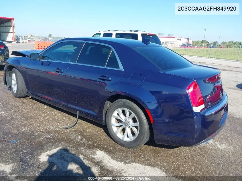 2C3CCAAG2FH849920 2015 Chrysler 300 Limited