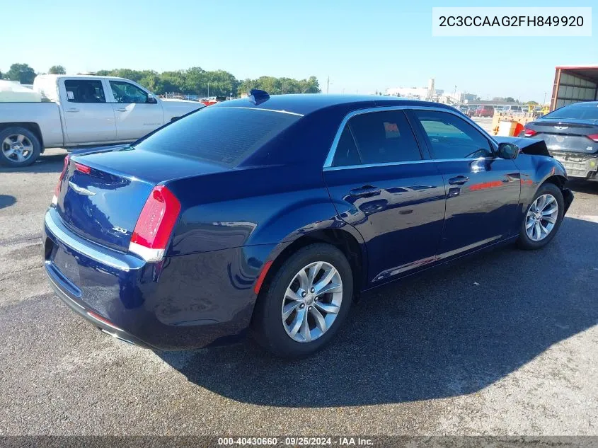 2C3CCAAG2FH849920 2015 Chrysler 300 Limited