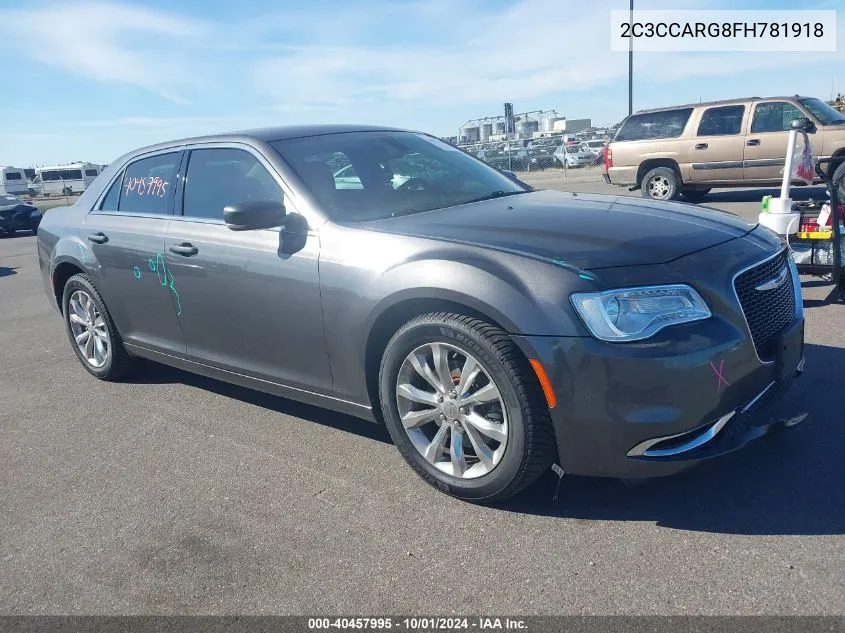 2015 Chrysler 300 Limited VIN: 2C3CCARG8FH781918 Lot: 40457995