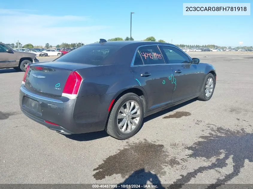 2C3CCARG8FH781918 2015 Chrysler 300 Limited