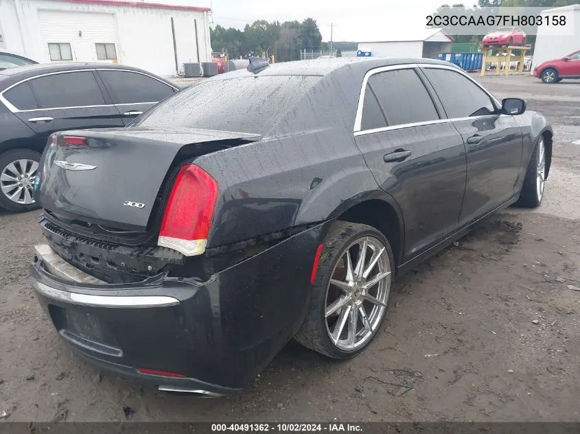 2015 Chrysler 300 Limited VIN: 2C3CCAAG7FH803158 Lot: 40491362