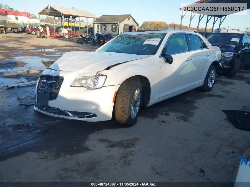 2015 Chrysler 300 Limited VIN: 2C3CCAAG6FH868017 Lot: 40724397