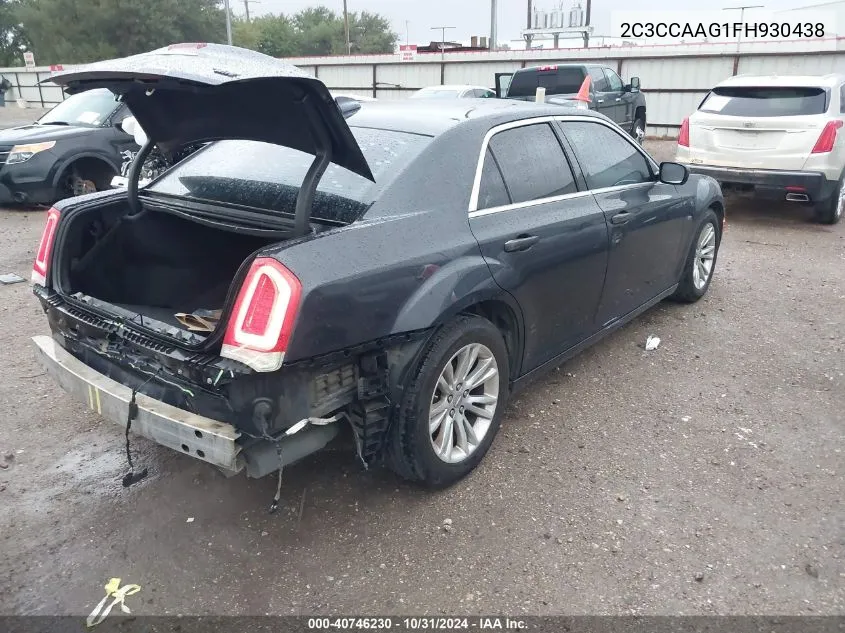 2015 Chrysler 300 Limited VIN: 2C3CCAAG1FH930438 Lot: 40746230