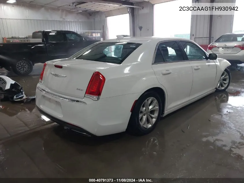 2015 Chrysler 300 Limited VIN: 2C3CCAAG1FH930942 Lot: 40791373