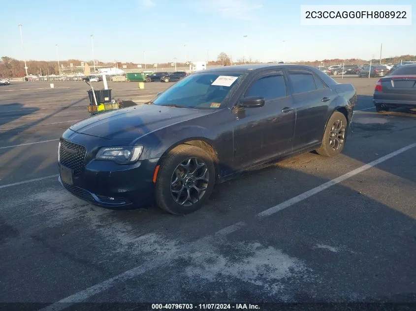 2015 Chrysler 300 300S VIN: 2C3CCAGG0FH808922 Lot: 40796703