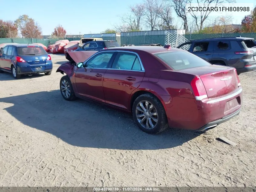 2015 Chrysler 300 Limited VIN: 2C3CCARG1FH808988 Lot: 40798759