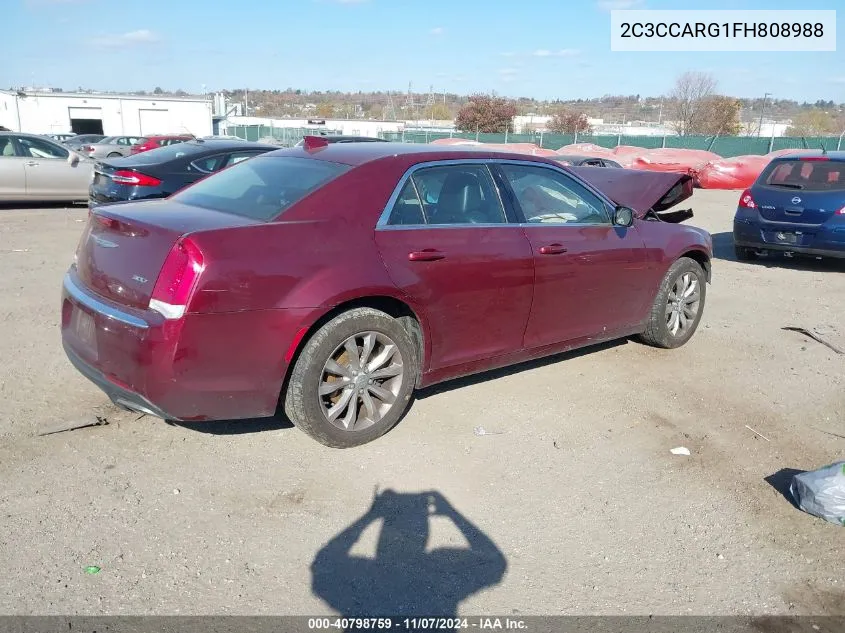 2015 Chrysler 300 Limited VIN: 2C3CCARG1FH808988 Lot: 40798759