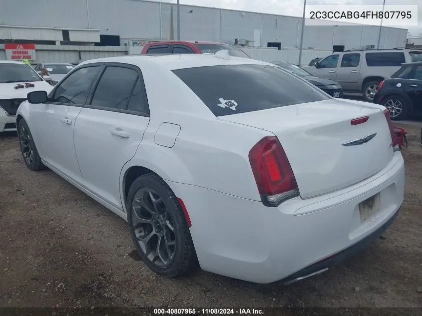 2015 Chrysler 300 300S VIN: 2C3CCABG4FH807795 Lot: 40807965