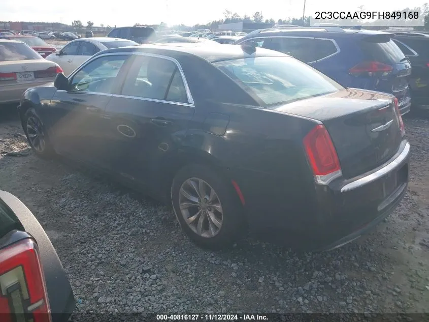 2015 Chrysler 300 Limited VIN: 2C3CCAAG9FH849168 Lot: 40816127