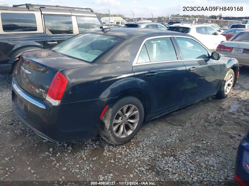 2015 Chrysler 300 Limited VIN: 2C3CCAAG9FH849168 Lot: 40816127