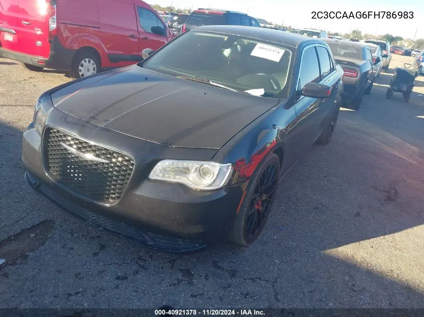 2015 Chrysler 300 Limited VIN: 2C3CCAAG6FH786983 Lot: 40921378