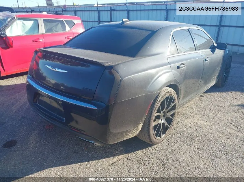 2015 Chrysler 300 Limited VIN: 2C3CCAAG6FH786983 Lot: 40921378