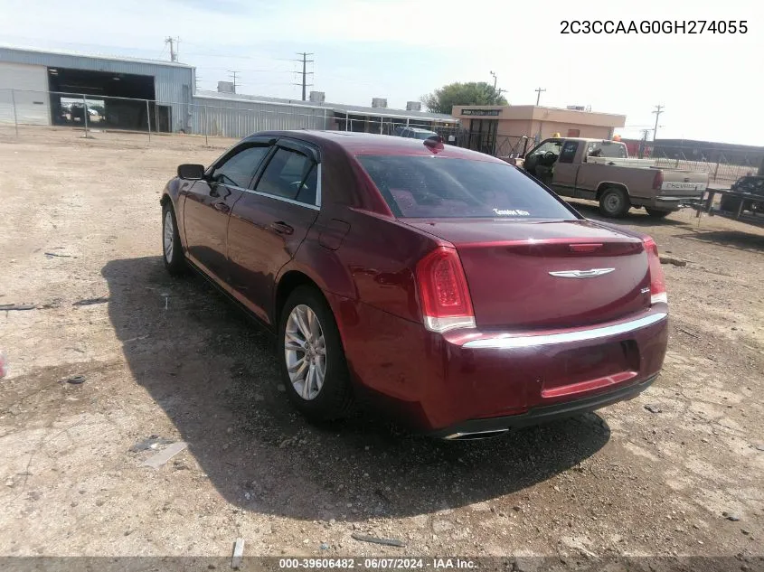 2016 Chrysler 300 Anniversary Edition VIN: 2C3CCAAG0GH274055 Lot: 39606482