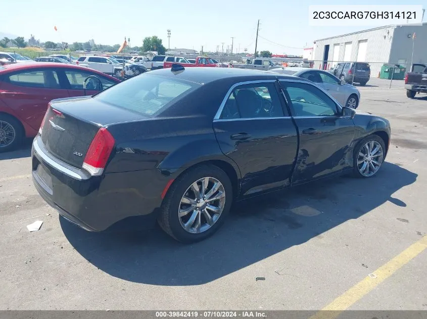 2016 Chrysler 300 Limited VIN: 2C3CCARG7GH314121 Lot: 39842419