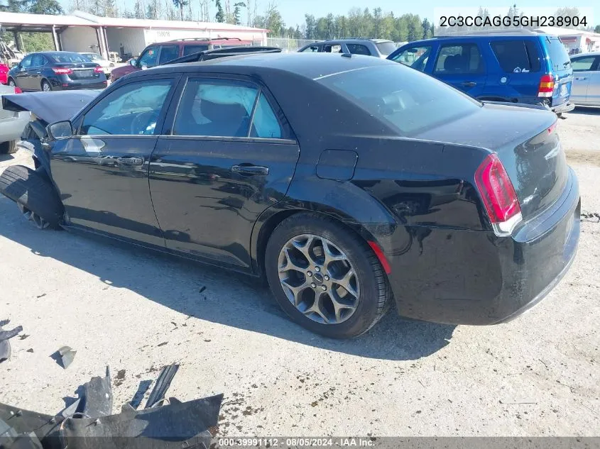 2016 Chrysler 300 S VIN: 2C3CCAGG5GH238904 Lot: 39991112