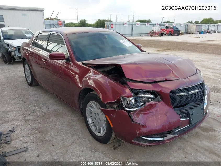 2C3CCAAG7GH207016 2016 Chrysler 300 Limited