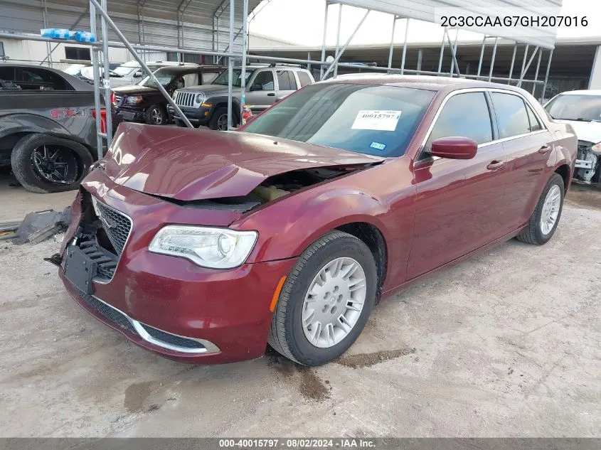 2C3CCAAG7GH207016 2016 Chrysler 300 Limited