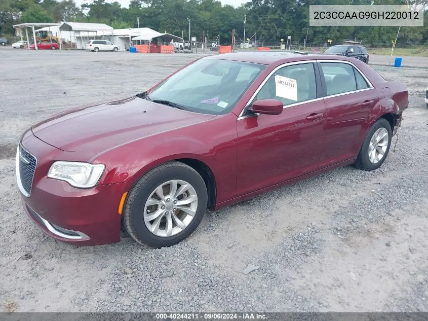 2016 Chrysler 300 Limited VIN: 2C3CCAAG9GH220012 Lot: 40244211