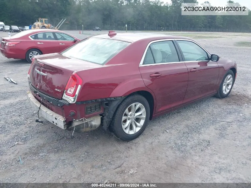 2C3CCAAG9GH220012 2016 Chrysler 300 Limited