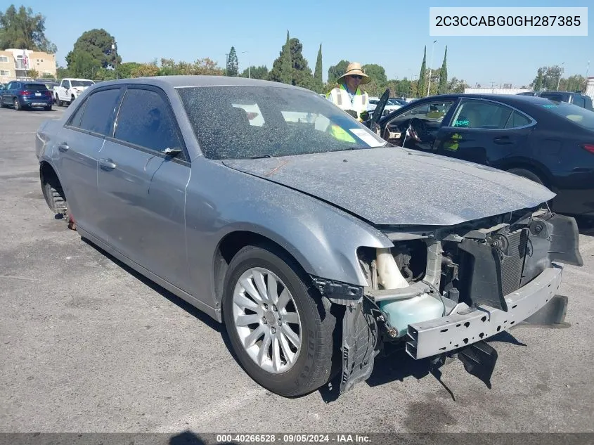 2C3CCABG0GH287385 2016 Chrysler 300 S