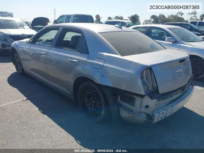 2C3CCABG0GH287385 2016 Chrysler 300 S