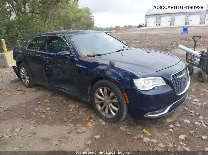 2016 Chrysler 300 Limited VIN: 2C3CCARG1GH190928 Lot: 40399440