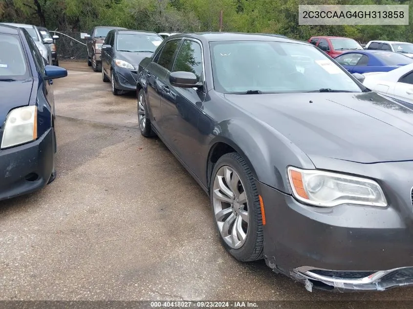 2016 Chrysler 300 Limited VIN: 2C3CCAAG4GH313858 Lot: 40418027