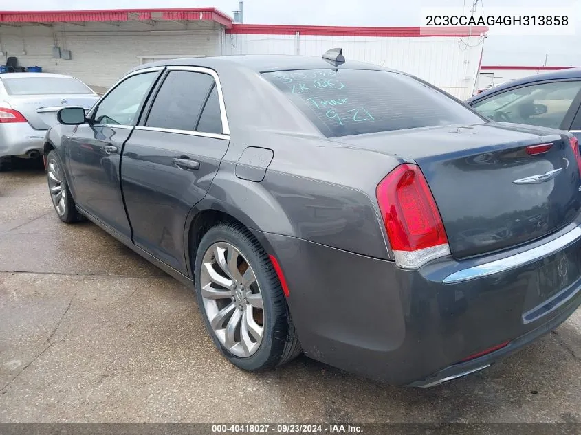 2016 Chrysler 300 Limited VIN: 2C3CCAAG4GH313858 Lot: 40418027