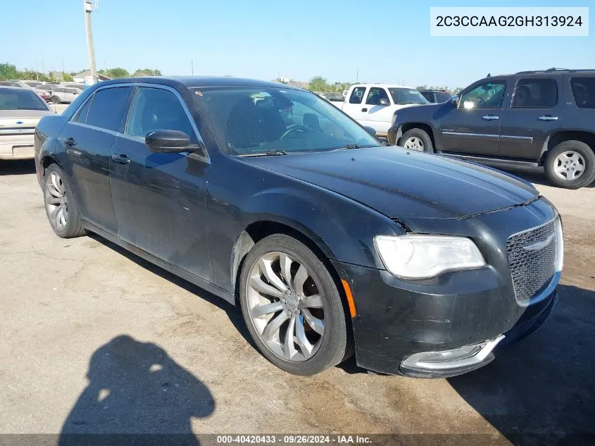 2016 Chrysler 300 Anniversary Edition VIN: 2C3CCAAG2GH313924 Lot: 40420433