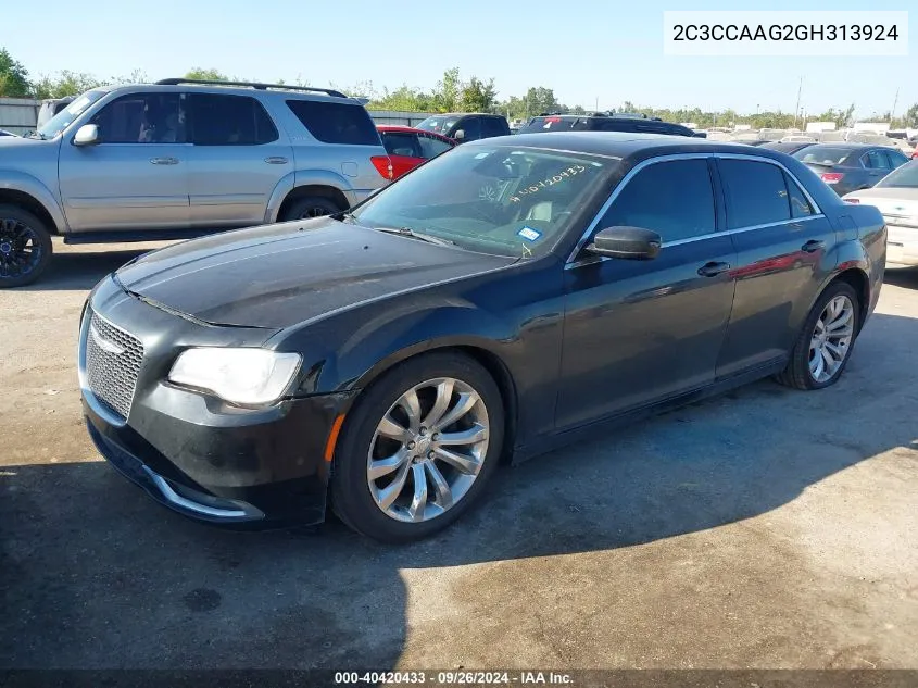 2016 Chrysler 300 Anniversary Edition VIN: 2C3CCAAG2GH313924 Lot: 40420433