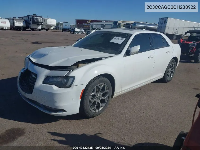 2C3CCAGG0GH208922 2016 Chrysler 300 300S