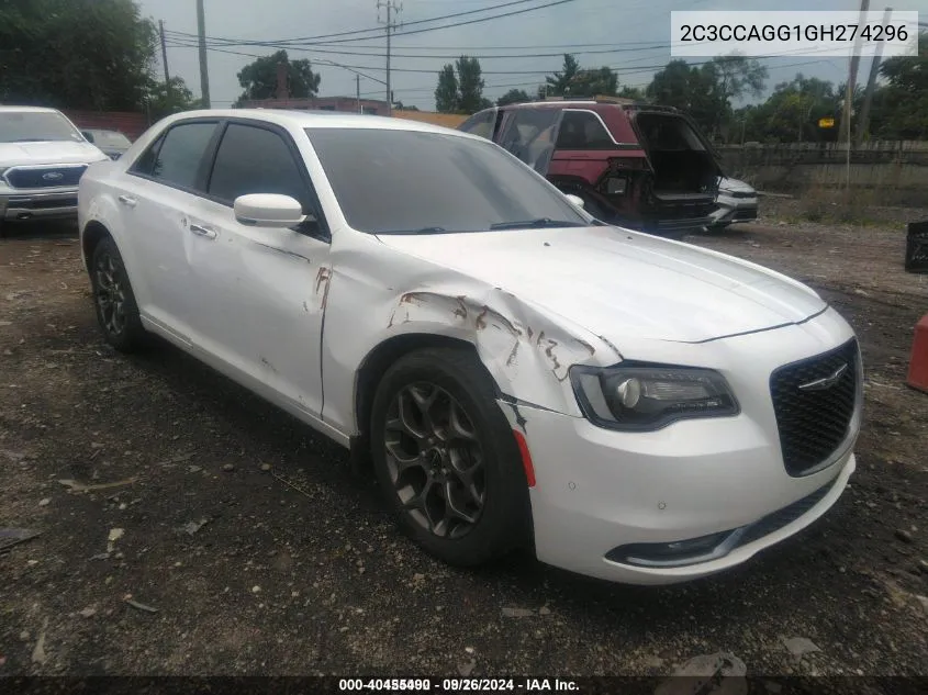 2C3CCAGG1GH274296 2016 Chrysler 300 300S