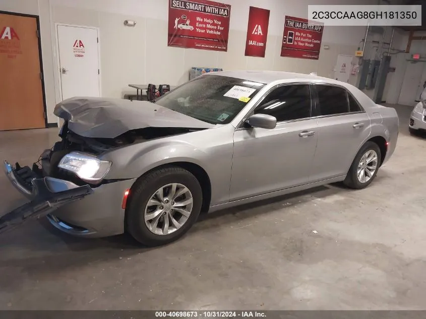 2016 Chrysler 300 Limited VIN: 2C3CCAAG8GH181350 Lot: 40698673