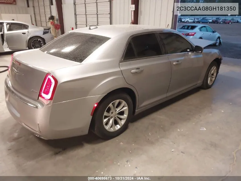 2016 Chrysler 300 Limited VIN: 2C3CCAAG8GH181350 Lot: 40698673