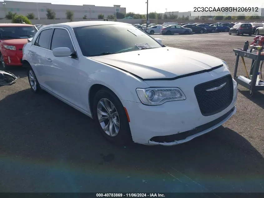 2016 Chrysler 300 Limited VIN: 2C3CCAAG8GH206912 Lot: 40783869