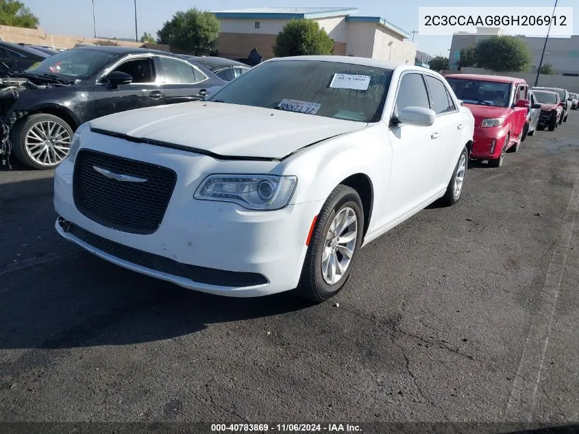 2016 Chrysler 300 Limited VIN: 2C3CCAAG8GH206912 Lot: 40783869