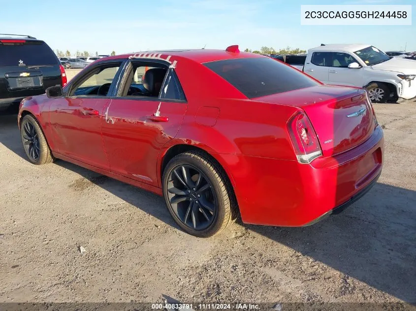 2016 Chrysler 300 300S VIN: 2C3CCAGG5GH244458 Lot: 40833791