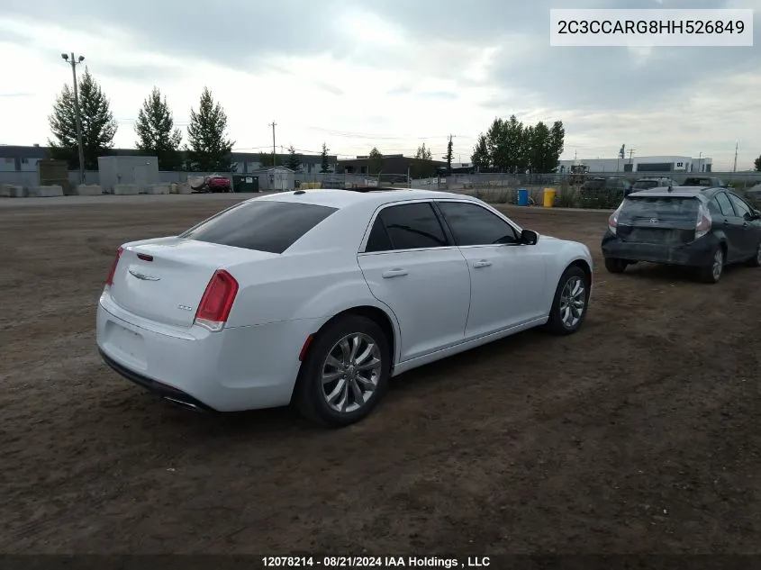 2017 Chrysler 300 Touring VIN: 2C3CCARG8HH526849 Lot: 12078214