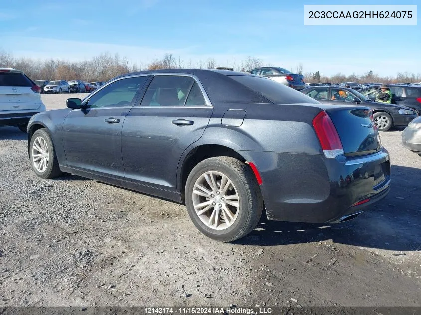 2017 Chrysler 300 Limited VIN: 2C3CCAAG2HH624075 Lot: 12142174