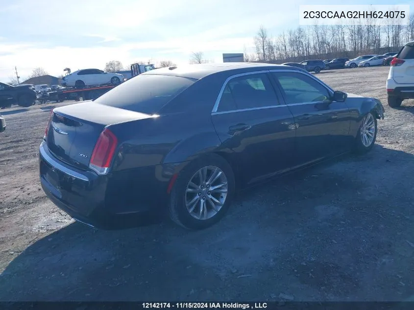 2017 Chrysler 300 Limited VIN: 2C3CCAAG2HH624075 Lot: 12142174